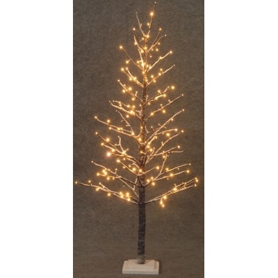 Φωτιζόμενο Δέντρο Με 186 Led (31 Flash) Φωτάκια Θερμού Φωτισμού Και Μετασχηματιστή ip20 150(h)cm