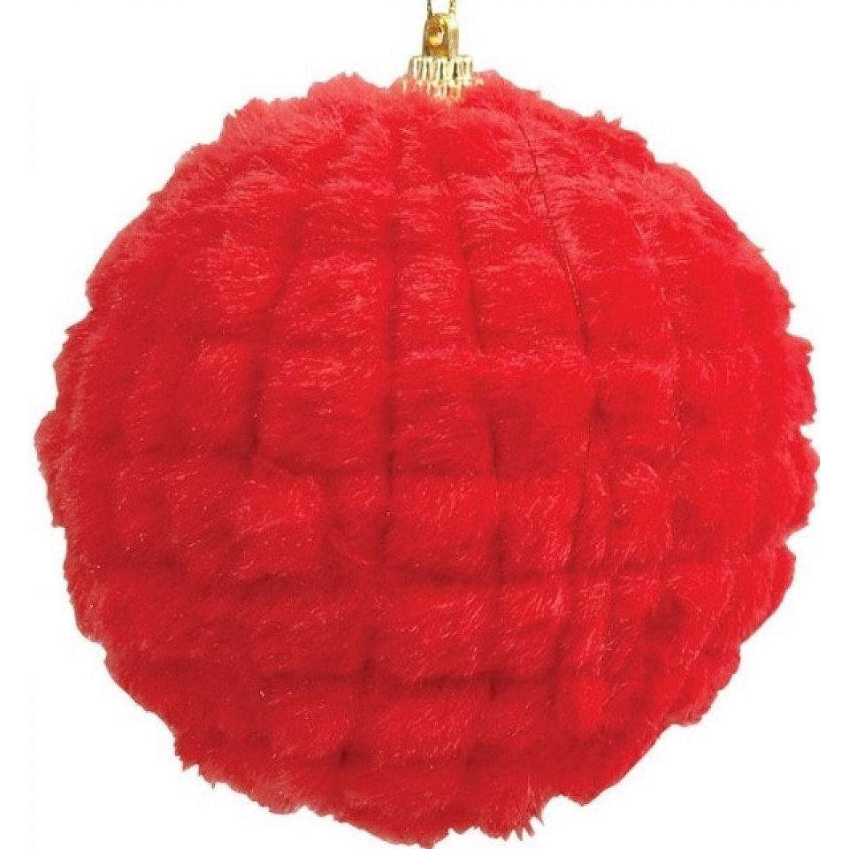 Κόκκινη Χριστουγεννιάτικη Μπάλα 10cm / Σετ 3 τμχ