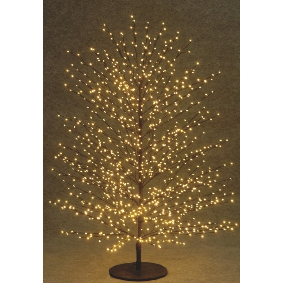 Φωτιζόμενο Δέντρο Με 2000 LED Φωτάκια Εξωτερικού Χώρου Θερμού Φωτισμού Μετασχηματιστή Ip44 Και Dimmer 180(h)cm