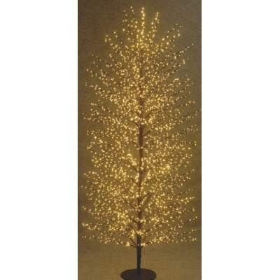 Φωτιζόμενο Δέντρο Με 2700 Led Φωτάκια Θερμού Φωτισμού Μετασχηματιστή ip44 Και Dimmer 210(h)cm