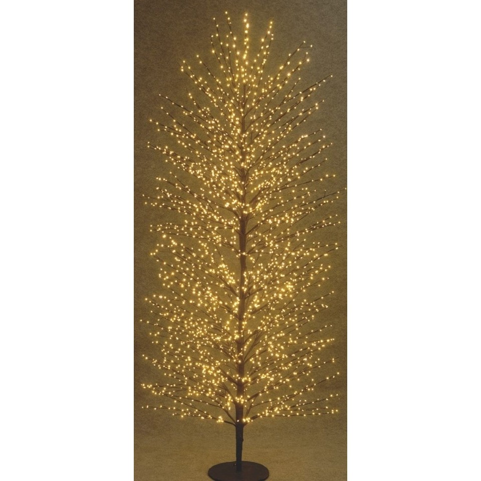 Φωτιζόμενο Δέντρο Με 2700 LED Φωτάκια Εξωτερικού Χώρου Θερμού Φωτισμού Μετασχηματιστή Ip44 Και Dimmer 210(h)cm