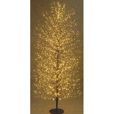 Φωτιζόμενο Δέντρο Με 3000 Led Φωτάκια Θερμού Φωτισμού Μετασχηματιστή ip44 Και Dimmer 250(h)cm