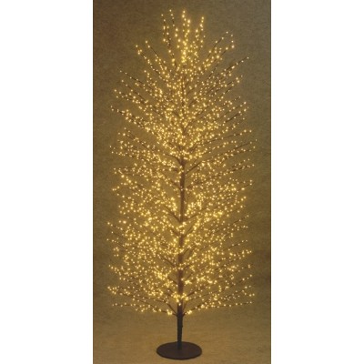 Φωτιζόμενο Δέντρο Με 3300 Led Φωτάκια Θερμού Φωτισμού Μετασχηματιστή ip44 Και Dimmer 300(h)cm