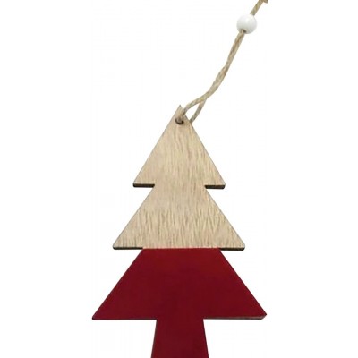 Ξύλινο Κρεμαστό Χριστουγεννιάτικο Στολίδι 65 x  1 x 11(h)cm