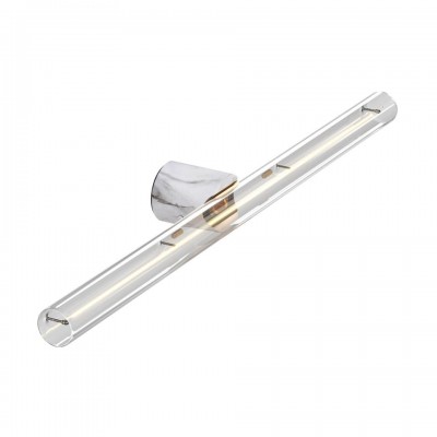 Γραμμικό Φωτιστικό για Τοίχο ή Οροφή Esse14 για Λάμπες LED S14d Linestra - Αδιάβροχο IP44 White marble Εφε Με Λάμπα