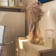 Επιτραπέζιο Φωτιστικό Posaluce Cubetto Color, βαμμένο ξύλινο με υφασμάτινο καλώδιο, διακοπτάκι και διπολικό φις Κίτρινο Χωρίς Λάμπα