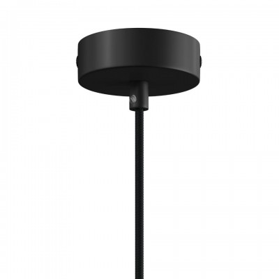 Κρεμαστό Φωτιστικό Σποτ Σωληνωτο Tub-E14 διπλό με Ξύλο και Μεταλλο - Made in Italy Black - Φυσικό - Μαύρο Με Λάμπα