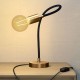 Επιτραπέζιο Φωτιστικό Flex εύκαμπτο για διάχυτο φως Μπρονζέ Με Λάμπα
