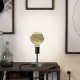 Επιτραπέζιο Φωτιστικό Μεταλλικό Alzaluce Globe Floating Μαύρο ΜΑΤ Διακοπτάκι