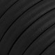 Γιρλάντα Lumet Maioliche έτοιμη για χρήση, 10m υφασμάτινο καλώδιο πλακέ με 3 ντουί, καπέλα φωτιστικών, γάντζο και φις Black - Majolica Λευκό - Μαύρο Χωρίς Λάμπα