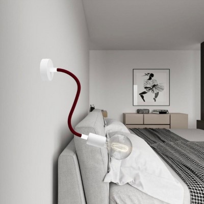 Φωτιστικό Τοίχου ή Οροφής Creative Flex 30 cm Λευκό ΜΑΤ Με Λάμπα