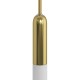 Κρεμαστό Φωτιστικό 3φωτο με ντουί P-Light και ροζέτα 200mm, made in Italy Χρυσό Με Λάμπα