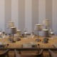 Επιτραπέζιο Φωτιστικό Μεταλλικό Alzaluce με Καπέλο Impero, με υφασμάτινο καλώδιο, διακοπτάκι και διπολικό φις Grey Jute - Νίκελ ΜΑΤ - Γιούτα Γκρι 15 cm