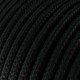 Επιτραπέζιο Φωτιστικό Μεταλλικό Alzaluce με Καπέλο Impero, με υφασμάτινο καλώδιο, διακοπτάκι και διπολικό φις Black Cinette - Ανθρακί - Μαύρος Πάνθηρας 15 cm