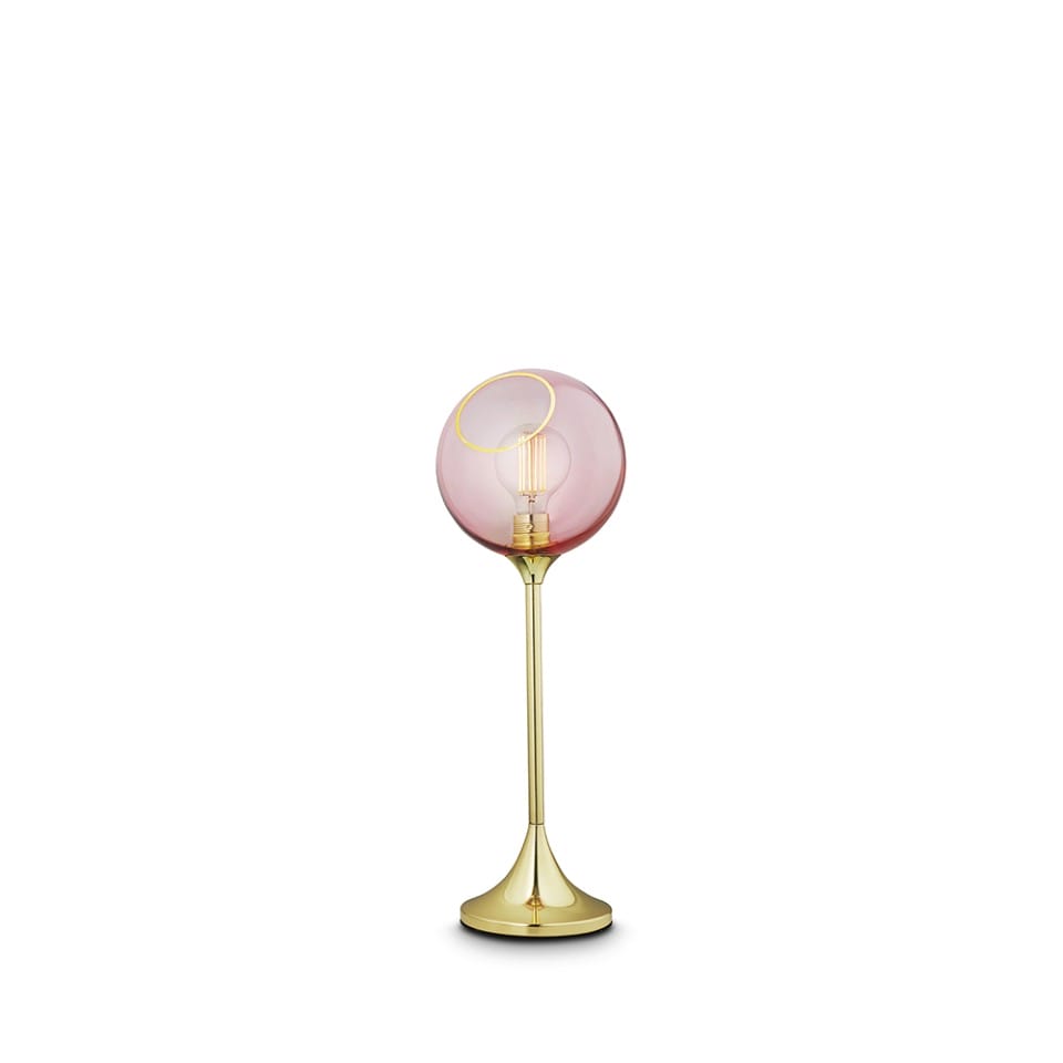 Επιτραπέζιο Φωτιστικό Ballroom Table Ø20cm Ροζ και Χρυσό