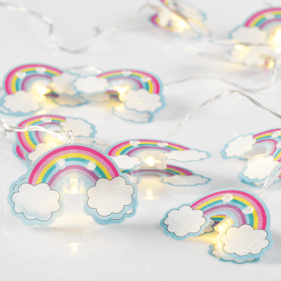LED Plastic Rainbow με 10 LED Θερμό Λευκό