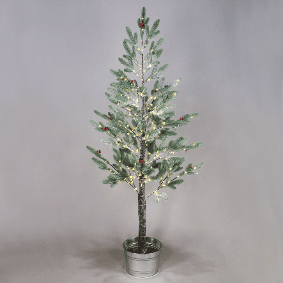 LED Χιονισμένο Δέντρο με 288 LED Θερμό Λευκό ø20cm