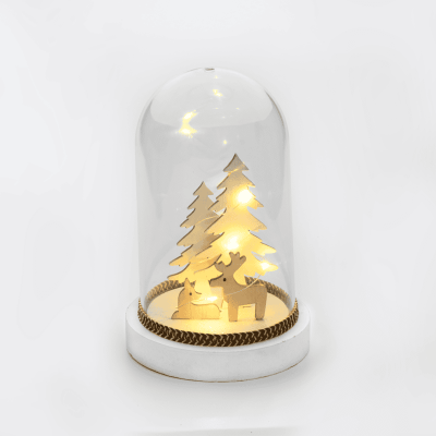 LED Plastic Cover Christmas Motifs με 8 LED Διάφανο