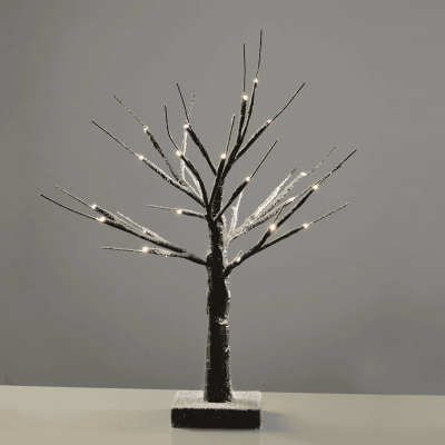 LED Snow Tree με 24 LED Μαύρο