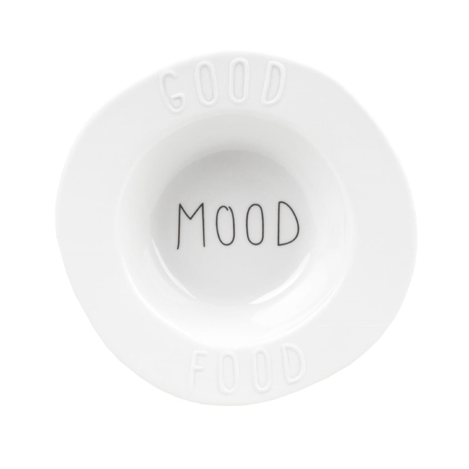 Πορσελάνινο Μίνι Μπολ Για Dip "Good Mood Food" 12 x 3.5cm