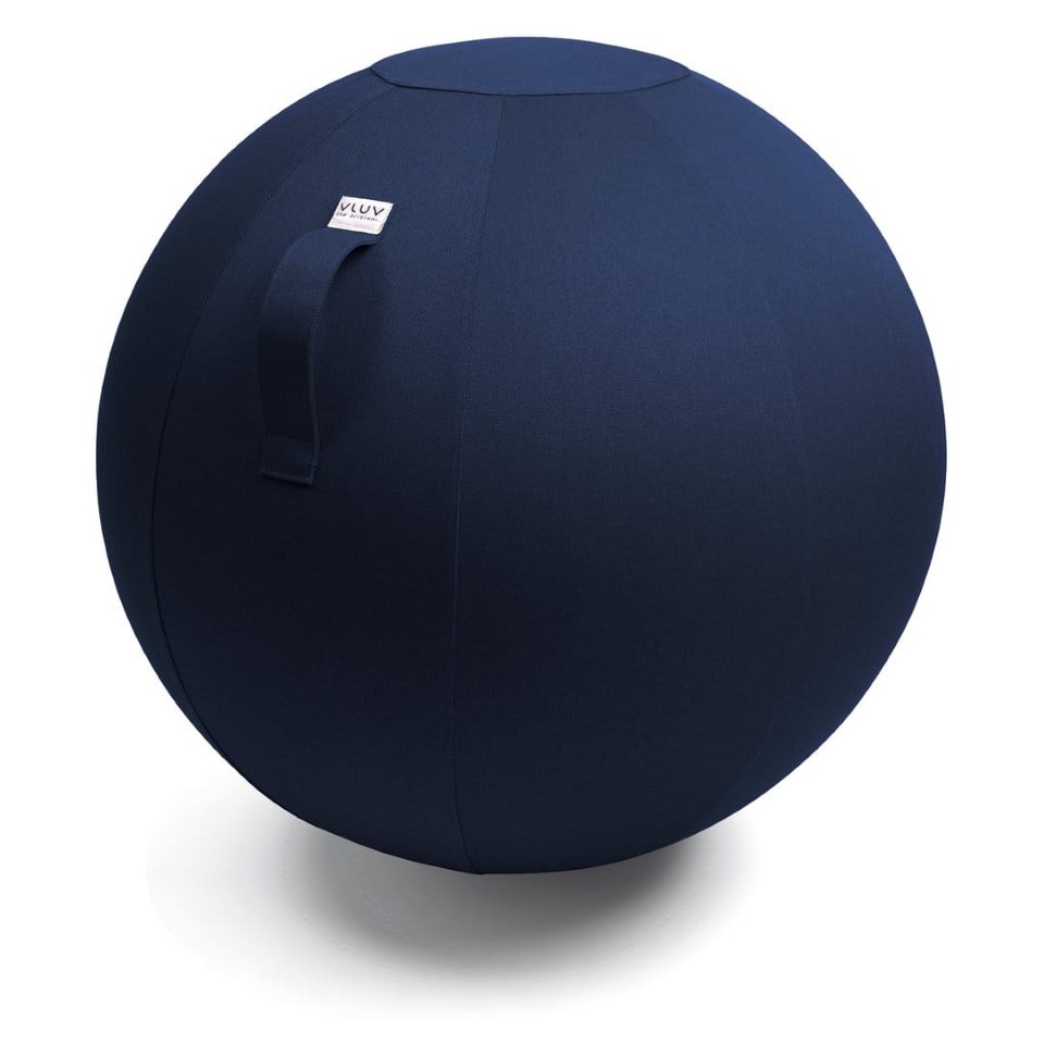 Σκαμπό Μπάλα Ενεργού Καθίσματος Leiv Καμβάς 75cm Σκούρο Μπλε