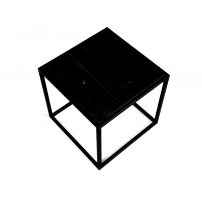 Βοηθητικό Τραπεζάκι Black Marble Cube