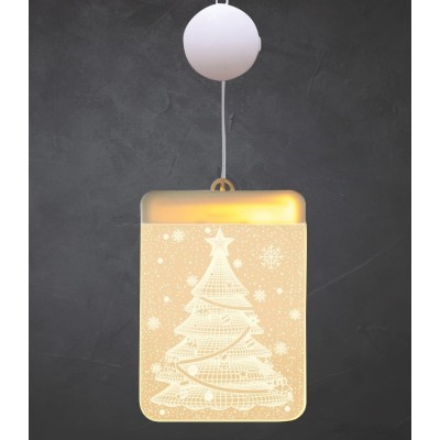 LED Christmas Ornament 3D Effect Acrylic Tree