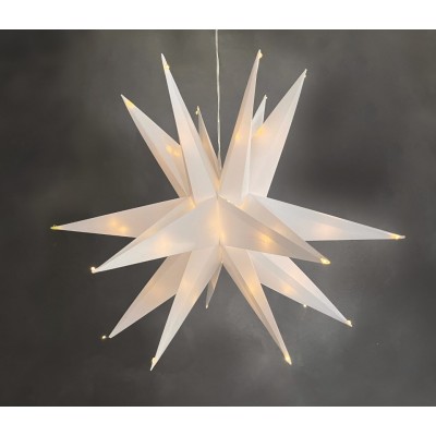 LED Christmas Decorative Star Origami Effect IP44 30LED Warm