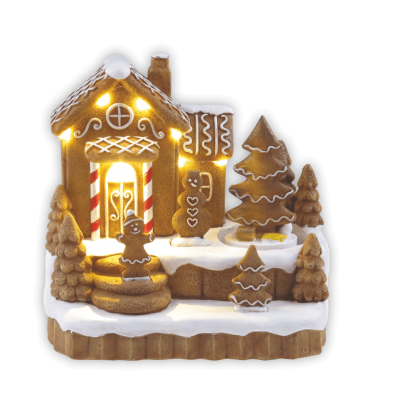 Christmas Decoration Gingerbread House with Lights