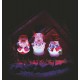 LED Χριστουγεννιάτικος Προτζέκτορας Τρεις Φιγούρες με πασαλάκια ΣΕΤ RGB