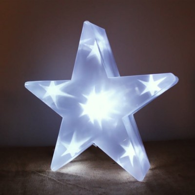 Xmas Decorative Cool White Led Star 35cm