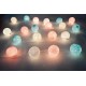 Διακοσμητικές Μπάλες Cotton Balls με LED Φωτάκια Μπαταρίας Candy
