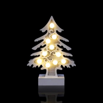 Decorative Wooden LED Christmas Tree