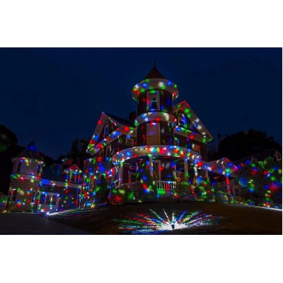Projector Christmas White LED Colorful X-mas Patterns