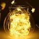 Φωτάκια Χαλκού με Αστέρι Θερμό Φως 50LED 5m μπαταρίας