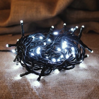 LED 300 Xmas Lights with Programm & Green Wire