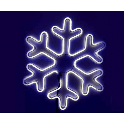 Snowflake with LED Tube Warm Light