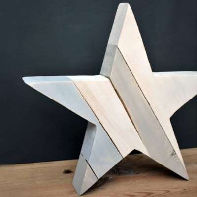 Wooden Christmas Decorative Star