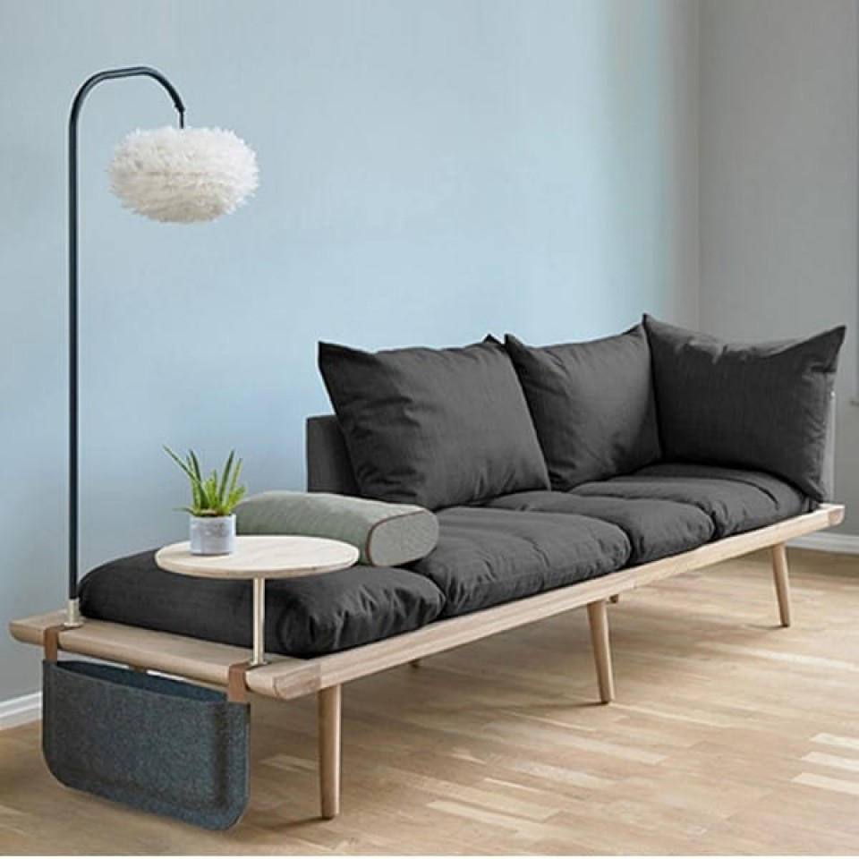 Round Table Oak for Lounge Around Sofa by UMAGE