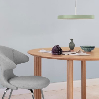 Dining Table Comfort Circle Black Oak by UMAGE