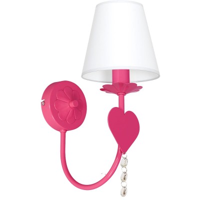 Wall lamp for Kids Room with Pink Heart 