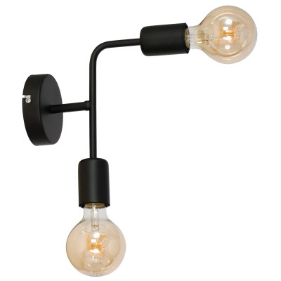 Wall lamp Candella Double Lamps Black