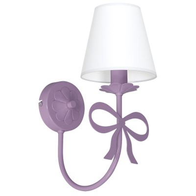 Wall Lamp With Bow in Purple Color