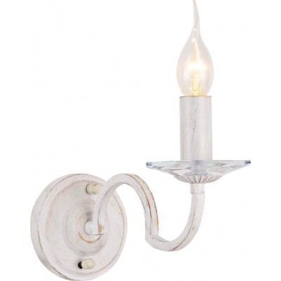 Classic Wall Lamp with White Metal 1XE14
