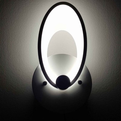 LED Wall Lamp White 12W Oval