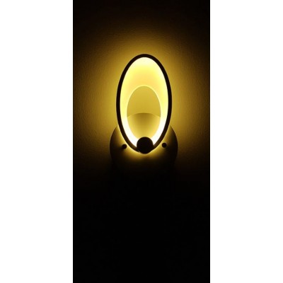 LED Wall Lamp White 12W Oval