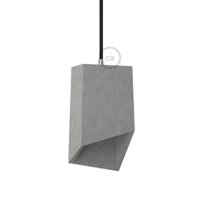 Cement Pendant Lampshade Bell "Cracked"