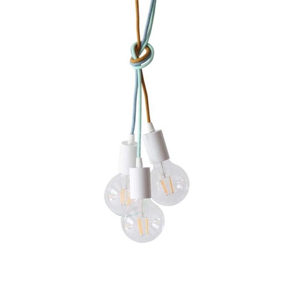 Kids Pendant Lamp with Fabric Cable