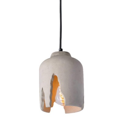 Cement Pendant Lampshade Bell "Cracked"