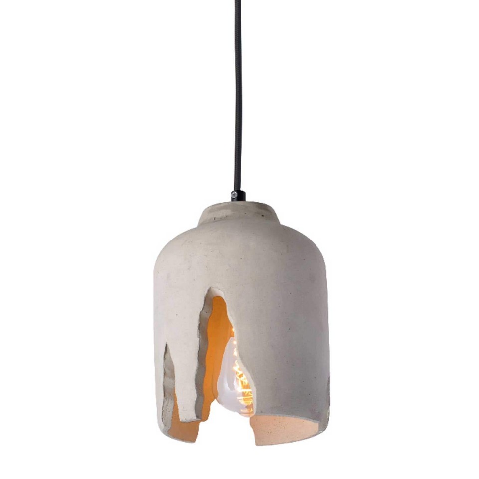 Cement Pendant Lampshade Bell Cracked